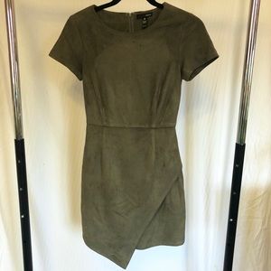 Army green Aqua / Bloomingdales fitted dress